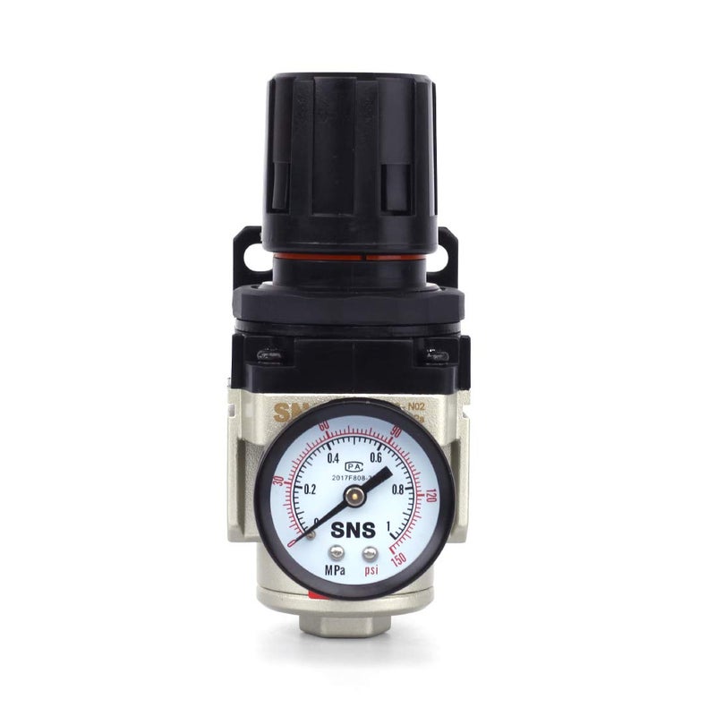 SNS AR3000-N02 Female Thread 1/4 NPT Air Pressure Regulator 0-150 PSI Adjustable,Bracket,Gauge - Image 5